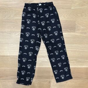 NBA Black and White Pajama Bottoms with Relaxed Fit